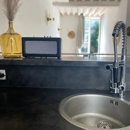 דירה Loft De Charme Avec Jardin Prive Et Parking, A 5 Min Du Vieux-bassin